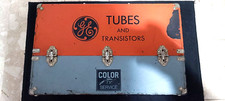 Mallette Vintage bois/métal dépanneur Radio-Tv USA Marque Général Electric