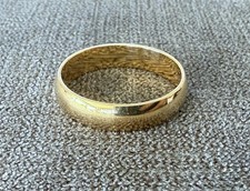 Large anneau en or jaune 18 carats - taille 63 - bague - alliance