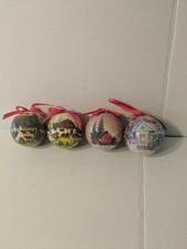 Set Of Four Vintage 3-in Round