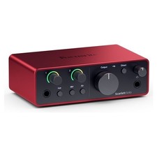 Interface Acoustique Focusrite Scarlett Seul 4Gen,Couleur Red Noir,Idéal pour &