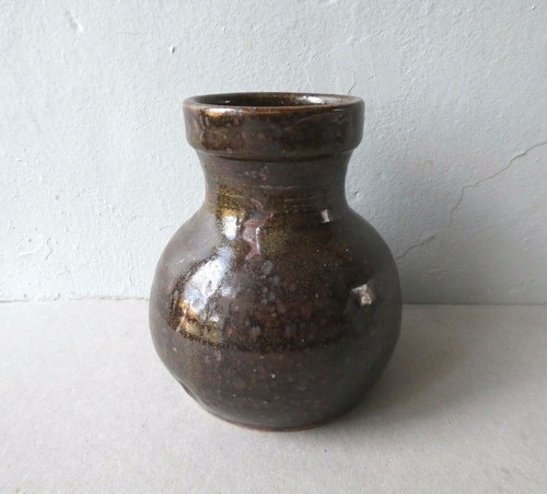 Vase grès signé gustave - vase,