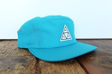 HUF Triple Triangle 6 Panneaux Casquette Neuf Turquoise HUF Worldwide