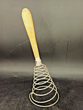 FOUET MANUEL A SPIRALE MANCHE BOIS CUISINE PATISSERIE