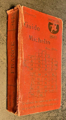 Guide michelin rouge - rouge, 1927