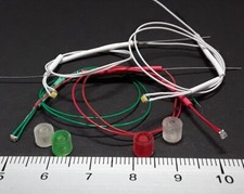 Kit fanal feux de navigation 5x5mm et 4 micro leds câblées