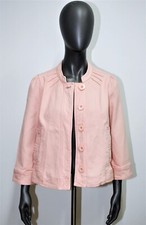 MARC JACOBS Pink Cotton Canvas 3/4 Sleeve Short Jacket size small