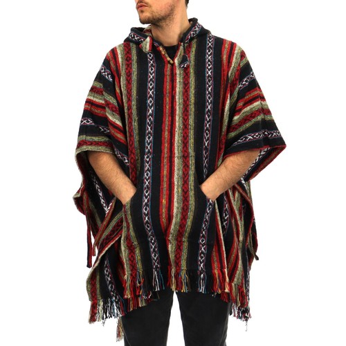 Poncho capuche coton - poncho, en