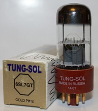 1 X Tung Sol 6SL7GT/6SL7 Or Broche Tube, Tout Neuf en Boîte