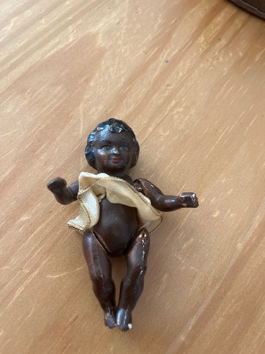 Doll noire ancienne - ancienne, en