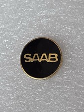 pin's SAAB Saab voiture car auto Logo Insigne Sigle Marque Automobile Doré