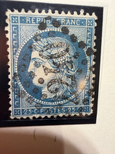 Timbre 20c bleu - -,