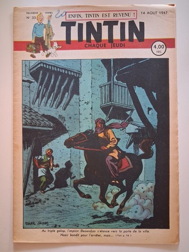 Journal tintin hergé - tintin, du