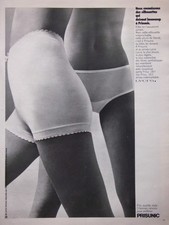 PUBLICITÉ DE PRESSE 1970 SILHOUETTE IRRÉPROCHABLE AVEC PRISUNIC