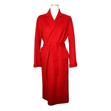 Maje Manteau long en mélange de laine rouge 36 76801194