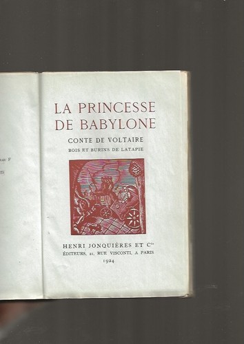 Voltaire princesse de - voltaire, la