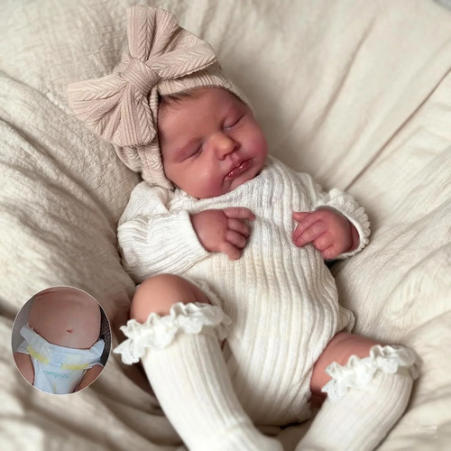 Reborn baby doll girl full - 20",