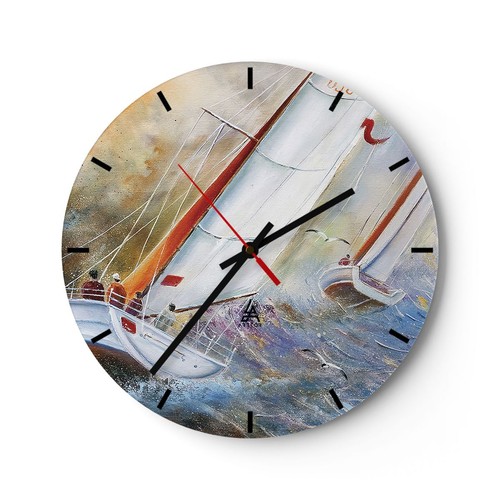 Horloge murale verre - horloge,