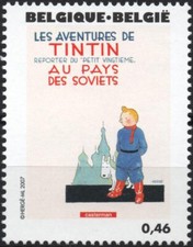 TINTIN Kuifje HERGE BELGIQUE 3619 ** MNH Les aventures au pays des Soviets 2007