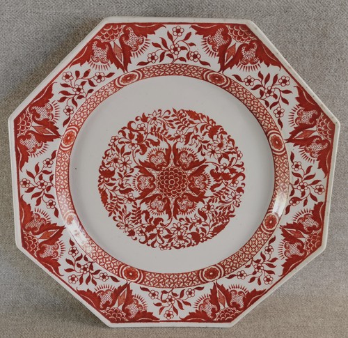 Assiette octogonale faience - octogonale, en