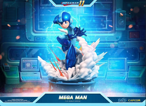 Mega man statuette 1 - mega,