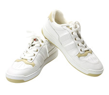 Baskets Blanches En Cuir