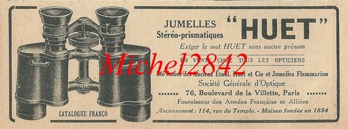 Publicité 1921 jumelles - 1921,