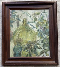 Tableau Nature Morte Huile sur toile Signé Robert Biagioli Début XXeme