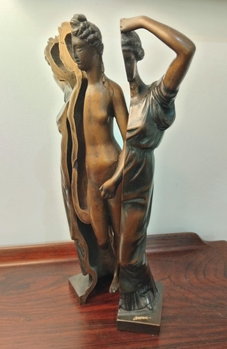 Sculpture bronze patiné de - en,