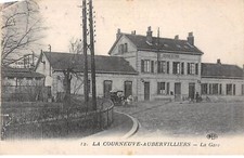 93  LA COURNEUVE AUBERVILLIERS #20220 GARE VOITURE A CHEVAL