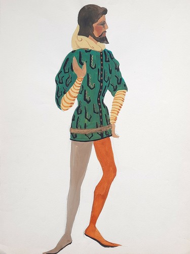 Costume medieval homme - medieval, dessin