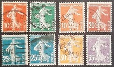 France Lot  8 Semeuse Fond