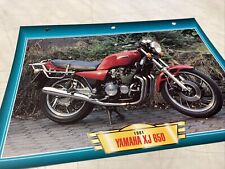 Yamaha XJ650 1981 650 XJ fiche carte moto passion collection Atlas 650XJ