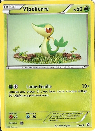 Carte pokemon vipélierre - ",