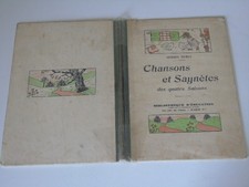 livre ancien: Chansons et