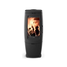 Poele bois noir fonte - -,