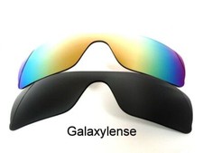 Galaxy Rechange Lentilles Pour Oakley Batwolf Noir & Or Polarisé 2 Paires