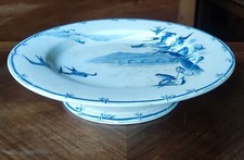 Ancien Compotier Gien Modèle Vol D Oiseaux/Vaisselle Ancienne Terre De Fer