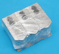 Jeu de 3 mors acier doux de mandrin sur semelle à strie 40 x 90 mm tour  (ZE403)