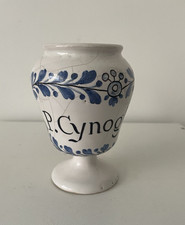 Pot de pharmacie style faience