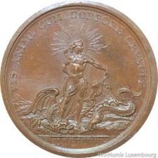 R9370 Rare Médaille Louis XV