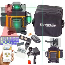 Niveau Laser 4D 16 Lignes Vert 360° Autonivelant Riwall PRO + Trépied + Batterie