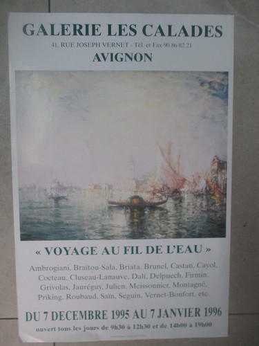 Affiche exposition voyage - d'exposition, "voyage