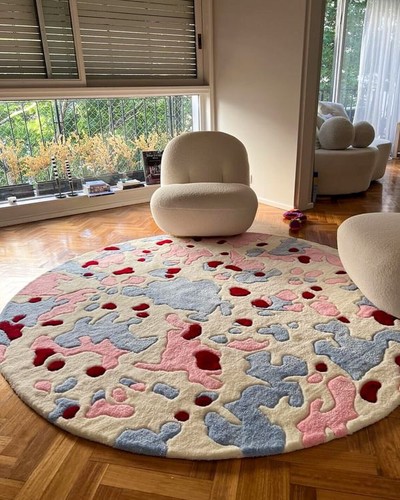 Tapis créateur rond - tapis,