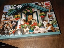 puzzle 1000 pièces CHATS SUR LE TOIT  Cats on the roof  NEUF non ouvert