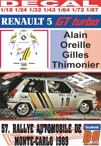 Decal renault turbo - gt,