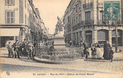 Cpa lorient rue duport - cpa, 56