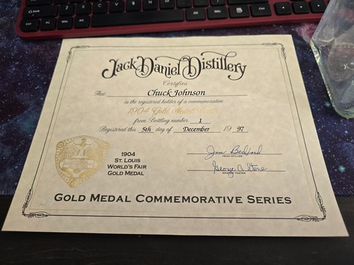 Certified jack daniels 1904 - daniels,
