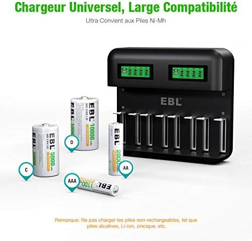 Ebl chargeur piles - ebl, de