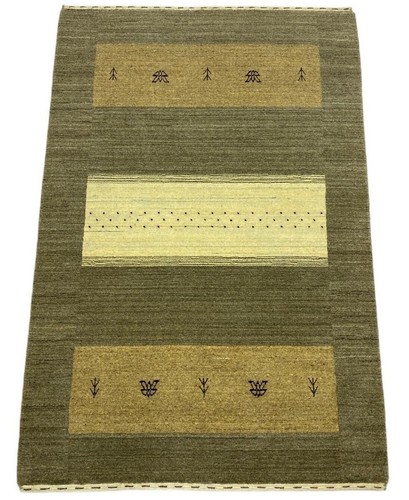 Tapis gabbeh 100 laine gris - laine,