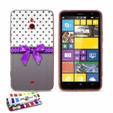 COQUE NOKIA LUMIA 1320 - PIN UP VIOLET SILICONE GRIS SOUPLE (TPU)